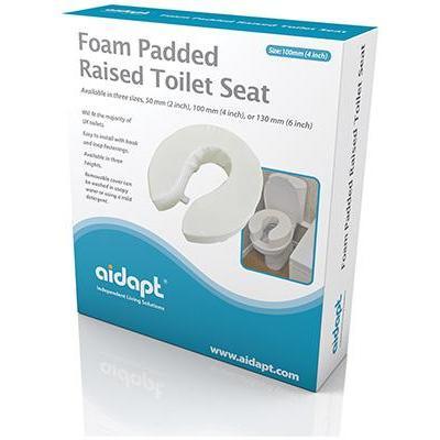 Padded Raised Toilet Seat - Rehab and Mobility
