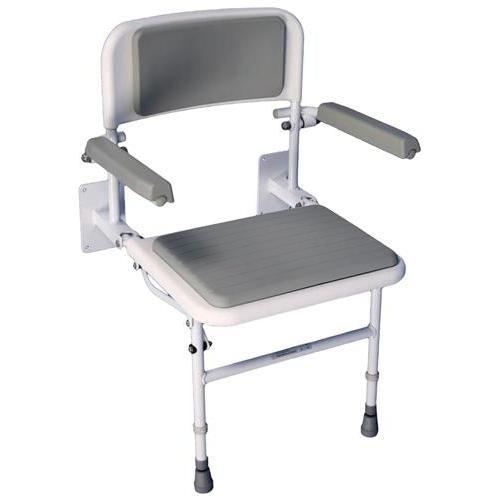 Solo Standard Wall Mounted Padded Shower Chair - Rehab and Mobility